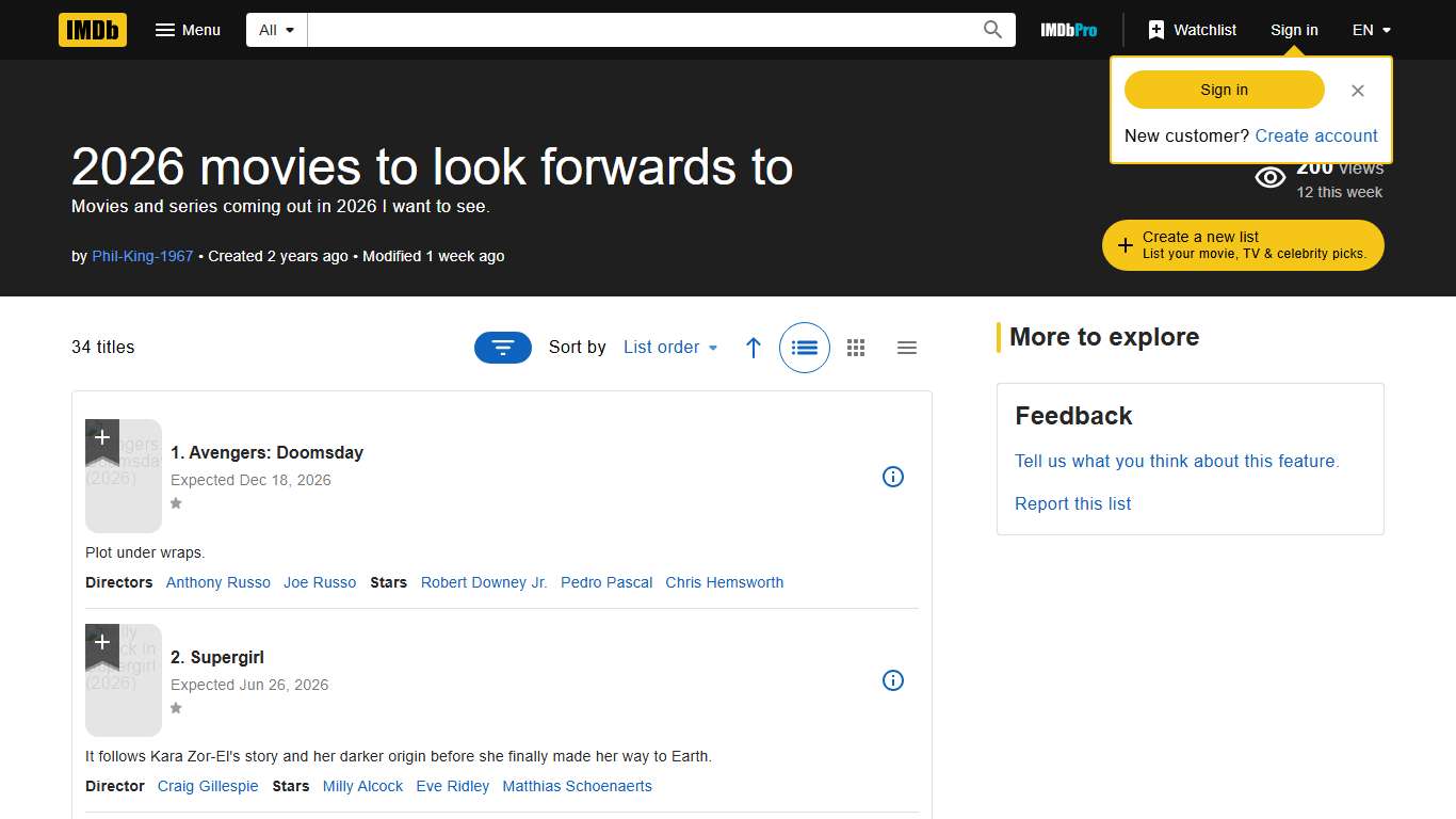 2026 movies to look forwards to
