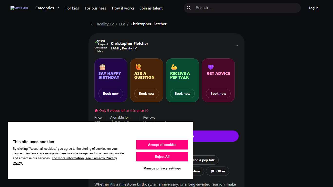 Christopher Fletcher – Bio, Birthday, Age, Video Cameo